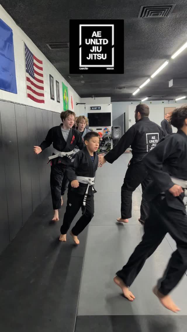 The perfect way to end the school day. 🎒➡️🥋 . Join our Juniors Team (Ages 9&ndash;14) every weeknight at 6:00 PM. It&rsquo;s hard work, good friends, and great technique. . Ready to roll? DM us or click the link for a 3-Day Free Trial. . #aeunltdjiujitsu #teenagers #teensports #teenjiujitsu#jiujitsu